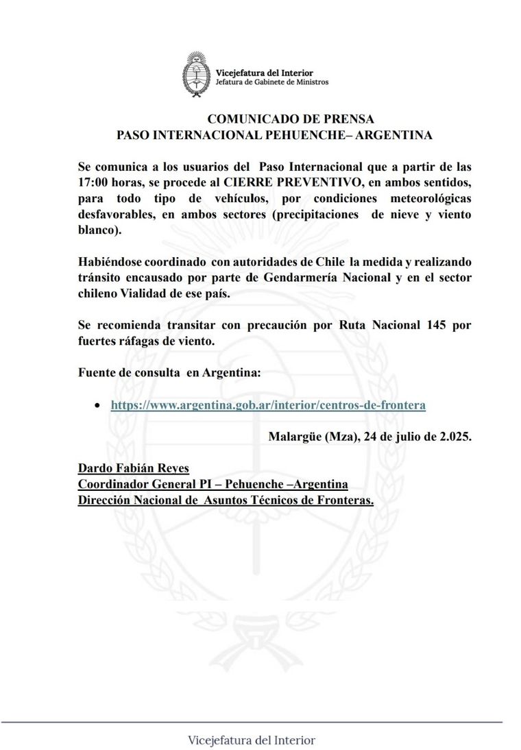 Paso Pehuenche cerrado por mal tiempo Paso Pehuenche cerrado por mal tiempo