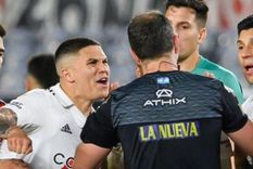 Quintero, afuera por tres partidos: estuvo cerca de recibir una sanción más severa por empujar al árbitro en el último partido de River. Quintero, afuera por tres partidos: estuvo cerca de recibir una sanción más severa por empujar al árbitro en el último partido de River.