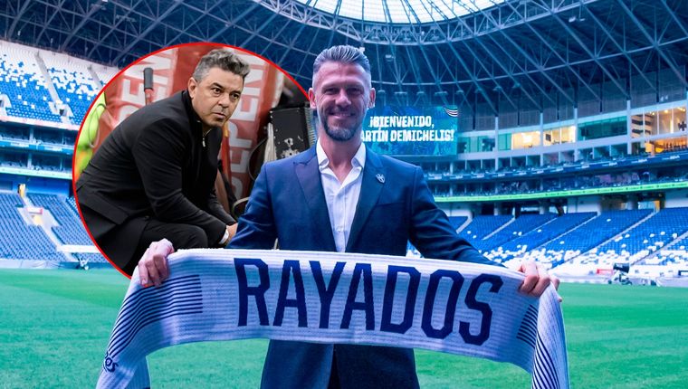 Demichelis se quedó con un jugador que quería Gallardo. Foto: @Rayados y Fotobaires