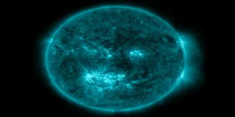 Captura de pantalla del video aportado por la NASA.