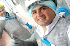 Carnicero en Argentina, emigró para trabajar en un frigorífico polaco Foto: Gerardo Quinteros