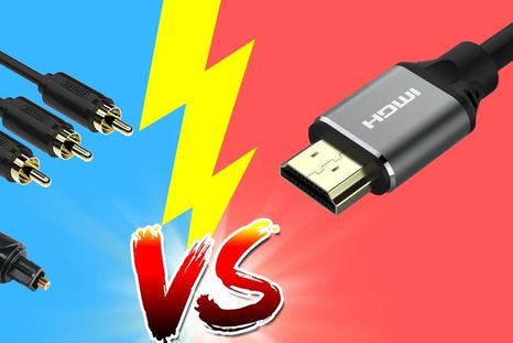 Óptico, coaxial y cable HDMI presentan diferencias de compatibilidad, distancia y formatos según el sistema de sonido utilizado.