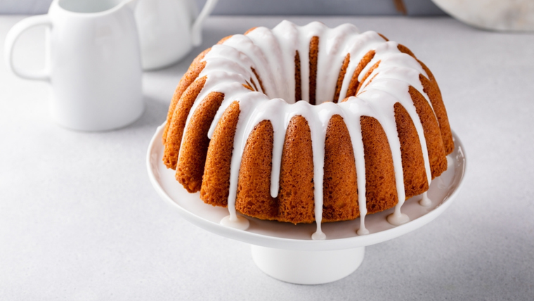 Torta de vainilla casera ideal para la merienda.