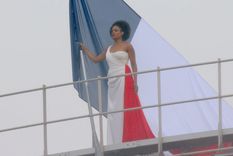 Axelle Saint-Cirel entonando La Mersellesa. Foto: @juegosolimpicos Axelle Saint-Cirel entonando La Mersellesa. Foto: @juegosolimpicos