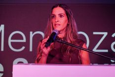 Fabiola Sosa, Gerente Divisional de Supervielle compartió unas palabras en el evento realizado en hotel Hualta.