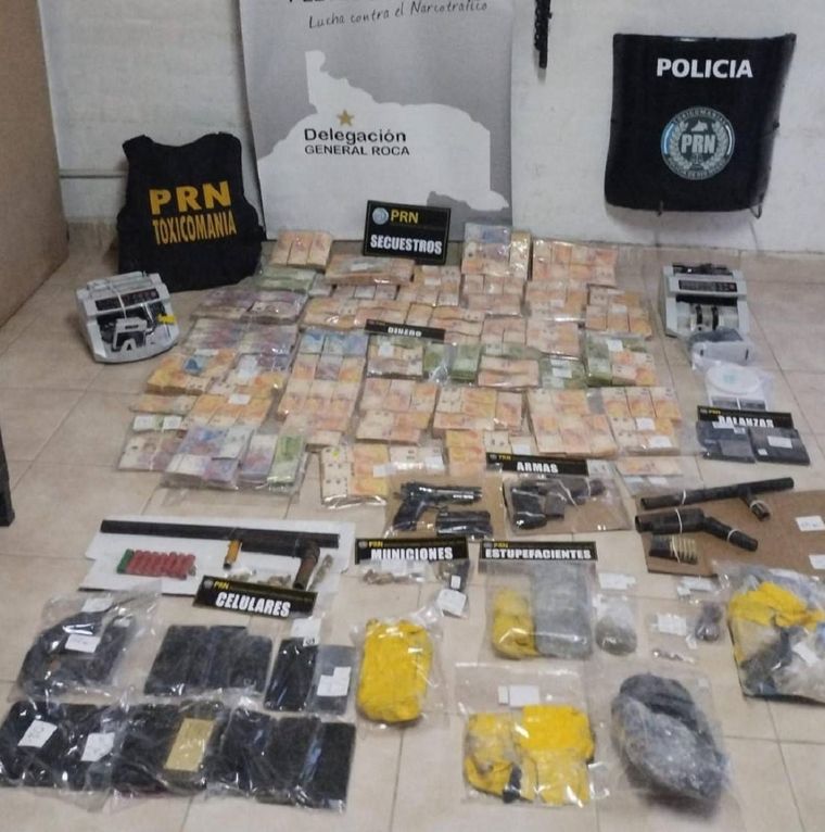 Lo secuestrado en el operativo Foto: Gentileza