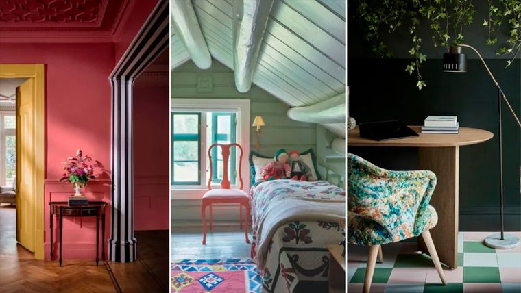 Ya sea con techos inclinados, habitación pequeña o un espacio largo y angosto existen trucos para maximizar esos espacios desde la pintura. Foto: Fenwick & Tilbrook, Farrow & Ball, Little Greene