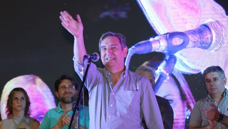 Emir Félix en el fin de semana en la última inauguración de su mandato en San Rafael Foto: Gentileza Municipalidad de San Rafael