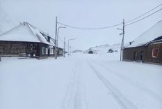 El temporal en la Cordillera lleva varios días y tiñó de blanco todo. Foto: Gendarmería Nacional