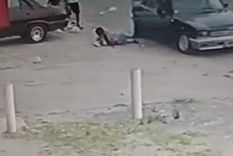 Las cámaras captaron el momento del crimen