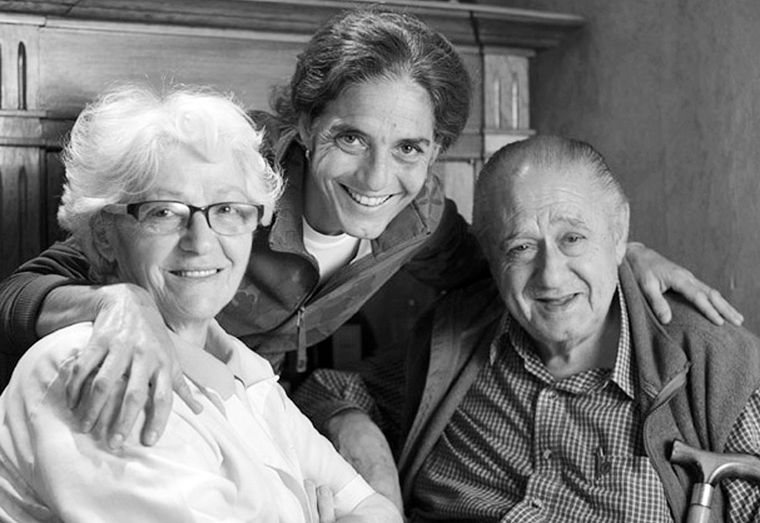 Francesco Barbera junto a su esposa María Teresa y su hija Beatriz. Foto: Gentileza