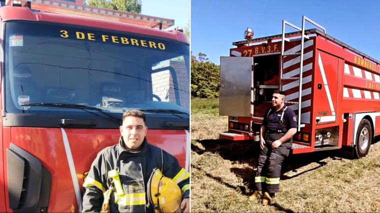 bombero de tres de febrero