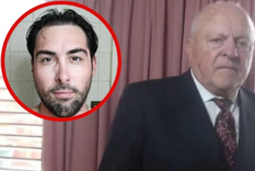 La víctima y el exmilitar. Foto: NA