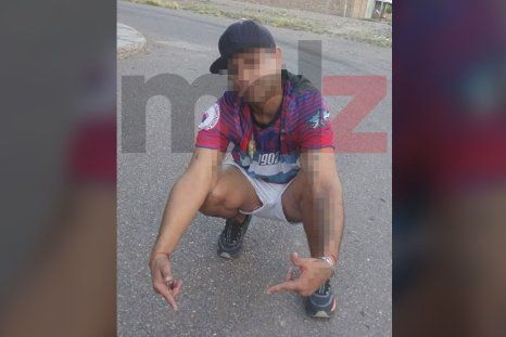 El sospechoso que fue detenido en Maipú. (Se pixela el rostro porque aún no fue imputado)