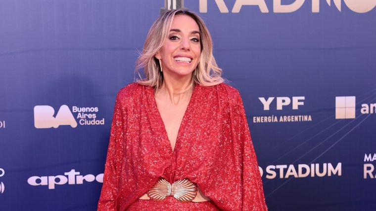 Tamara Pettinato asistió a los Premios Martín Fierro a la Radio.
