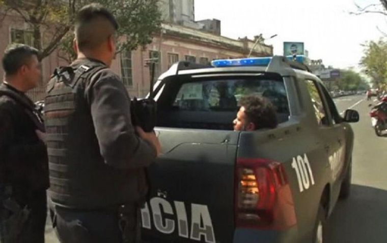El hombre fue trasladado a la comisaría