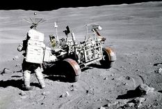 La misión Apolo 16, de la Nasa, en la Luna. Foto: Wikipedia.