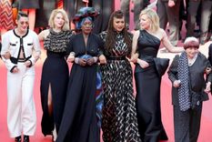mujeres tomaron la alfombra roja de cannes exigiendo igualdad laboral