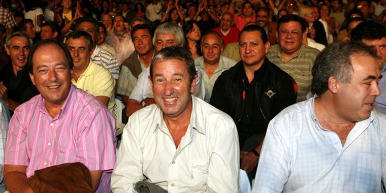 Los dirigentes del Confe no quisieron juntarse con Cobos y Sanz en Tunuyán. Foto: Gentileza Marcelo Alvarez