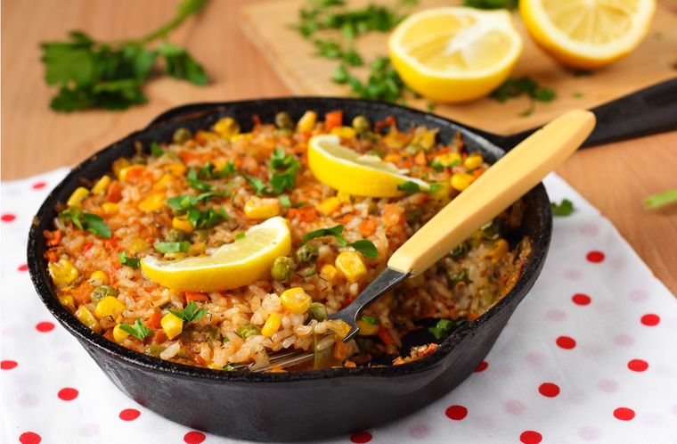 Arroz viudo Un plato vegetariano para reemplazar a la paella Foto: Shutterstock