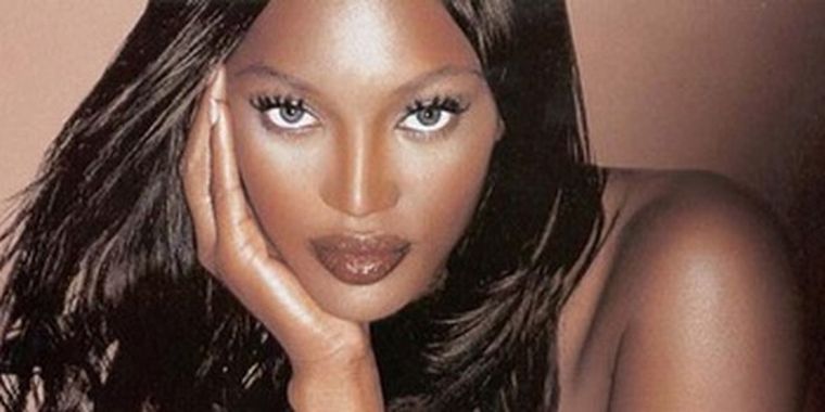 Naomi Campbell, una de las modelos negras más famosas del mundo Foto: web
