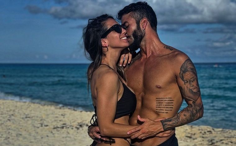 Cinthia Fernández junto a su novio Roberto castillo. Cinthia Fernández junto a su novio Roberto castillo.