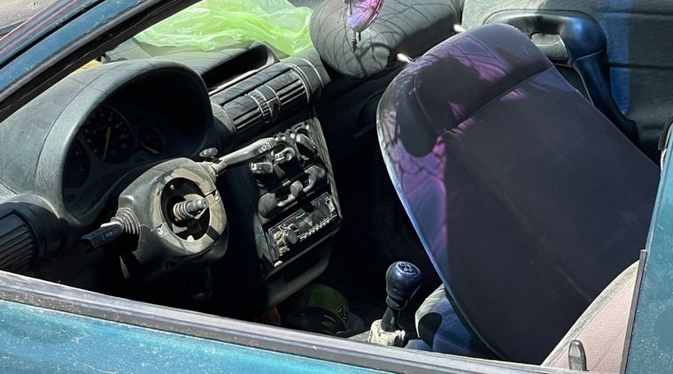 Así quedó el coche que protagonizó el accidente Foto: Gentileza