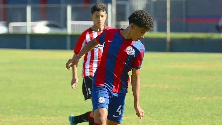 Santiago Valentino Guzmán Zanni, el juvenil de San Lorenzo que falleció a los 15 años luego de luchar por meses contra una enfermedad.&nbsp;