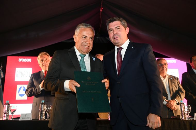Alfredo Cornejo y Claudo Poggi Foto: Prensa Gobierno de Mendoza