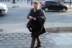 Dante Vega llegando a Tribunales con chaleco antibalas Foto: ALF PONCE MERCADO / MDZ