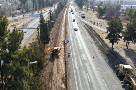 Obras en el Acceso Sur
