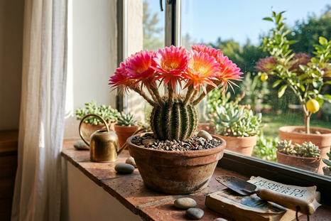 El cactus puede florecer. Fuente: IA Gemini. El cactus puede florecer. Fuente: IA Gemini.