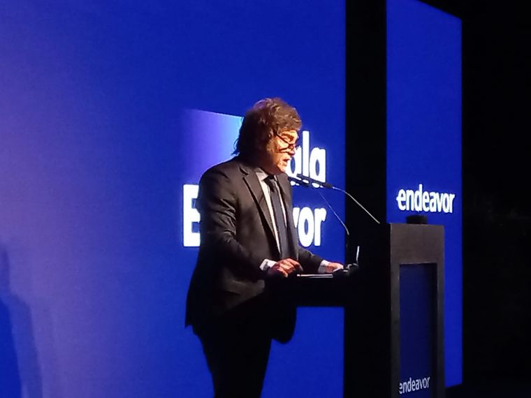 Javier Milei en Fundación Endeavor Foto: Agustina Castro - MDZ