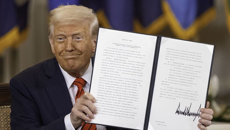 Trump se ha mostrado inflexible ante Harvard. Foto: NA