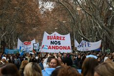 Sute, Sadop, ATE y Ampros reclamaron mejoras salariales. Foto: ALF PONCE MERCADO / MDZ