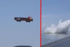 Catapultaron camiones al agua por esta insólita razón Foto: U.S. Navy