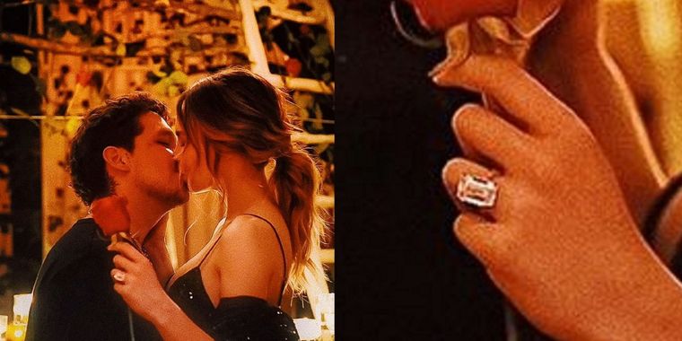 E millonario anillo de compromiso de Belinda Foto: Instagram @belindapop