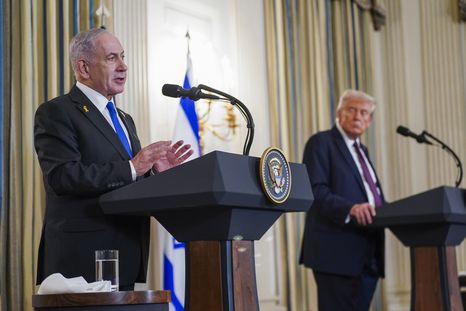 Donald Trump se reunió este lunes con Netanyahu, que ya aceptó el plan de Estados Unidos.