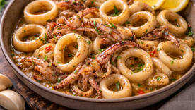 Una receta deliciosa de calamares al ajillo Una receta deliciosa de calamares al ajillo