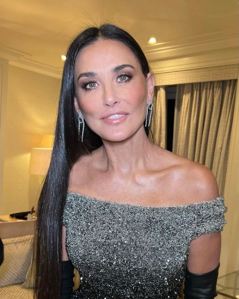 Demi Moore, referente de estilo para mujeres mayores de 50 años. Foto: Instagram