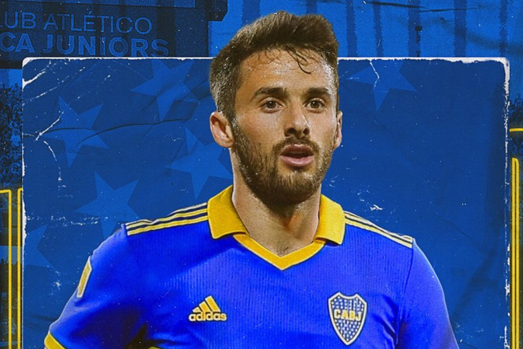 Saracchi y el particular dorsal que utilizará en Boca Foto: Boca Juniors