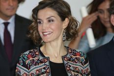 Una chaqueta de Zara, otra chaqueta étnica comodín de Letizia. Foto: Instagram.