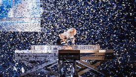 La emblemática banda brilló en la gran ciudad. La emblemática banda brilló en la gran ciudad.