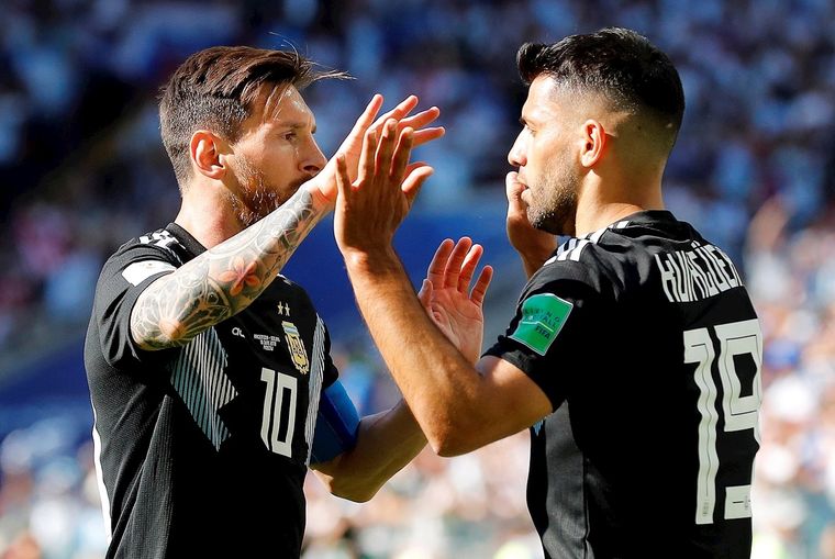 Rusia 2018 fue el último Mundial del Kun. Hizo dos goles Foto: EFE