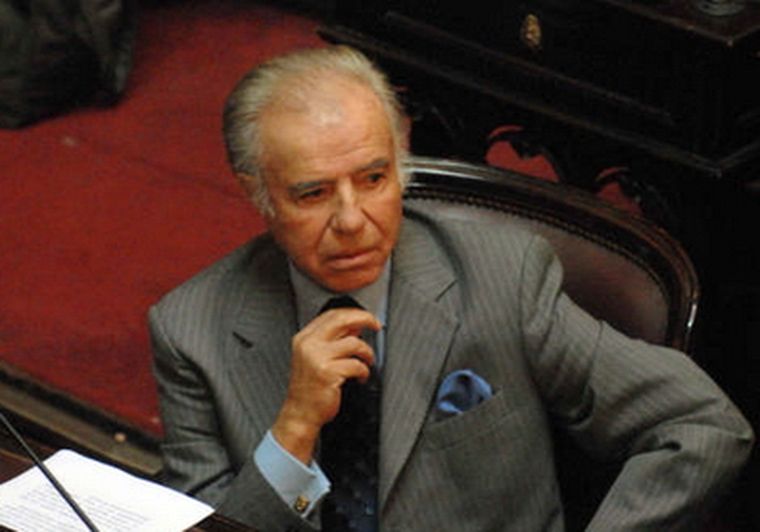 Menem duda sobre la postulación de kirchner. Foto: Télam