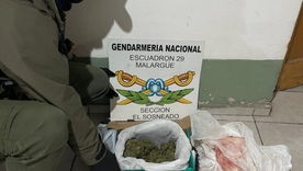La droga secuestrada en una encomienda enviada desde Mendoza hacia Neuquén. La droga secuestrada en una encomienda enviada desde Mendoza hacia Neuquén.