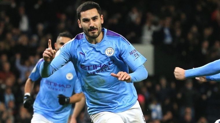 Gundogan celebra el segundo. Manchester City Foto: Manchester City