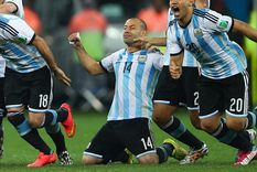 La emoción de Masche tras alcanzar la final en Brasil 2014. Foto: FIFA La emoción de Masche tras alcanzar la final en Brasil 2014. Foto: FIFA