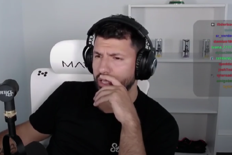 El Kun Agüero y un importante anuncio sobre su contenido en Twitch Foto: Twitch