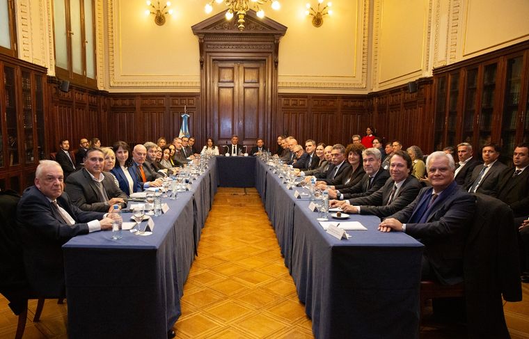 La reunión entre Corte Suprema y Cámaras de todo el país Foto: gentileza